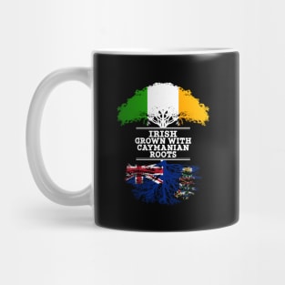 Irish Grown With Caymanian Roots - Gift for Caymanian With Roots From Cayman Islands Mug